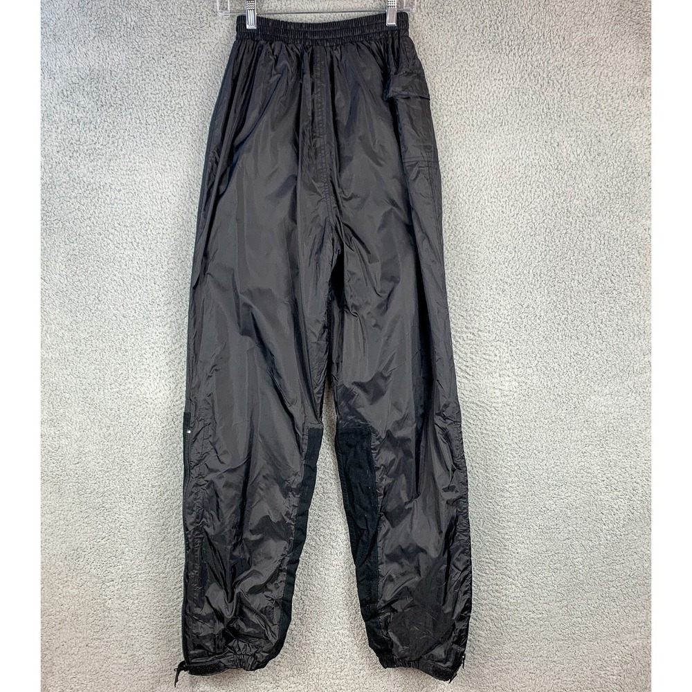 Firstgear Rain Pants Mens Small Black Intersport Motorcycle Bike Wind Foldaway